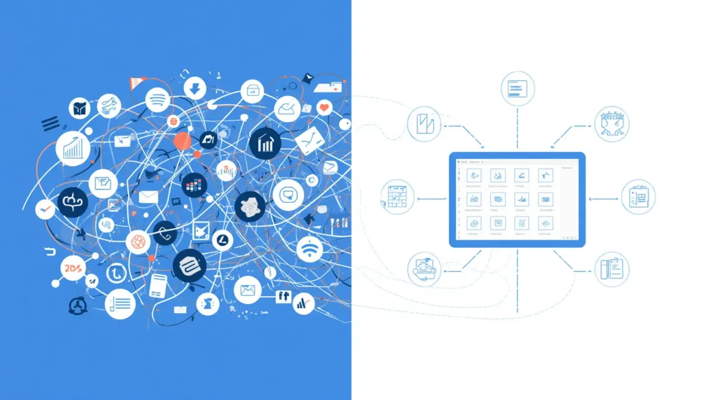 Omnily remplace plusieurs outils éparpillés par une seule application de gestion
